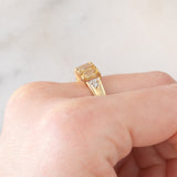 Veretta in oro giallo 9K con sfene (2.18ctw ca.) e zirconi bianchi
