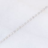 Braccialetto tennis vintage in oro bianco 14K con diamanti di taglio brillante (1ctw), anni ‘70/‘80