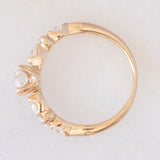 Anello vintage in oro giallo 18K con diamanti (0.51ctw), anni ‘90