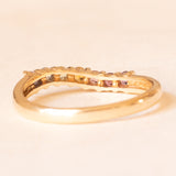 Vintage-Ring aus 14 Karat Gelbgold mit Amethyst, Rosenquarz, Citrinquarz, grünem Peridot, blauem Topas und Iolith, 90er Jahre