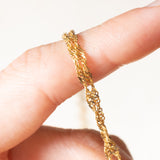 Weiche Vintage-Kette aus 14-karätigem Gelbgold