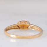 Solitario vintage in oro giallo 9K con granato (0.62ct ca.), anni ‘60/‘70