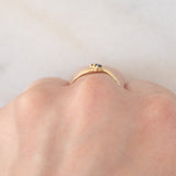 Anello Toi et Moi vintage in oro giallo 18K con zaffiri, anni ‘70
