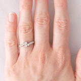 Contrarier vintage in platino con diamanti (0.50ctw)