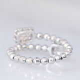 Contrarier vintage regolabile in platino con diamanti (0.50ctw), anni ‘90