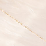 Vintage 9K Yellow Gold Chain Necklace with 9K Yellow Gold Pendant with Citrine Quartz and Peridots