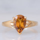 Anello da cocktail vintage in oro giallo 9K con scapolite (1.36ct ca.)