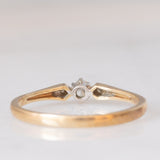 Trilogy vintage in oro giallo 9K con diamanti (centrale di taglio brillante e di 0.10ct ca.), anno 1995