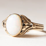 Vintage-Ring aus 14-karätigem Gelbgold mit Opal (ca. 0.90 ct), 60er Jahre