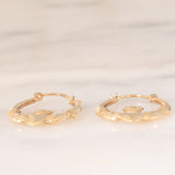 Orecchini Claddagh vintage in oro giallo 9K