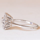 Vintage-Diamantring aus 18-karätigem Weißgold (ca. 0.08 ctw), 70er/80er Jahre