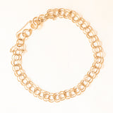 Bracelet vintage en or jaune 9 carats, années 60