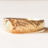 Vintage-Opalring aus 14-karätigem Gelbgold (ca. 0.15 Karat), 60er Jahre