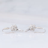 Orecchini vintage in platino con diamanti di taglio brillante (0.60ctw), anni ‘80/‘90
