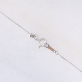 Collier vintage in platino con tanzanite e diamanti (0.62ctw)