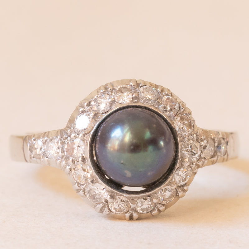 Perla Nera Anello Trollbeads Perla Perla Nera Anello Perla Con