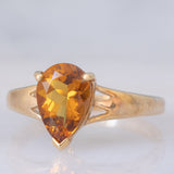 Anello da cocktail vintage in oro giallo 9K con scapolite (1.36ct ca.)