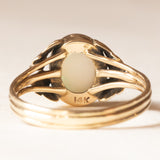 Vintage-Ring aus 14-karätigem Gelbgold mit Opal (ca. 0.90 ct), 60er Jahre