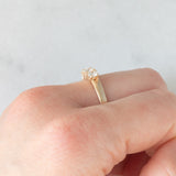 Trilogy vintage in oro giallo 14K con diamanti di taglio brillante (0.60ctw ca.), anni ‘70