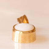Ciondolo vintage in oro giallo 9K con opale (0.30ct ca.)