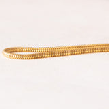 Cadena de eslabones de serpiente de oro amarillo vintage de 14K