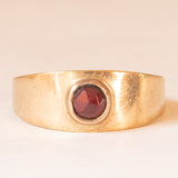 Vintage-Granat-Bandring aus 8 Karat Gelbgold, 80er Jahre