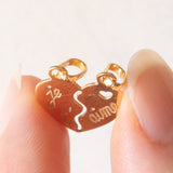 Herzförmiger Vintage-Anhänger zum Einbrechen aus 18-karätigem Gelbgold