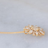 Collana vintage in oro giallo 18K con diamanti (1.15ctw), anni ‘90