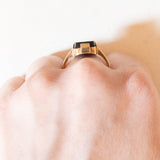 Vintage-Onyx-Ring aus 14-karätigem Gelbgold, 60er Jahre