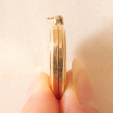 Herzförmiger Vintage-Fotoanhänger mit 9-karätiger Gelbgoldfolie auf Metall, 70er Jahre