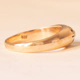 Antiker Solitärring aus 14-karätigem Gelbgold mit Diamant im alten Minenschliff (ca. 0.10 ct), 40er Jahre