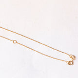 Vintage-Halskette aus 9-karätigem Gelbgold mit Hufeisen-Anhänger aus 9-karätigem Gelbgold und synthetischen Rubinen (ca. 1 Karat), 90er Jahre