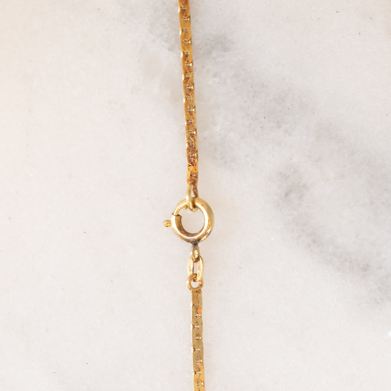 Collier vintage in oro giallo 8K con granati (8ctw ca.), anni ‘50/‘60