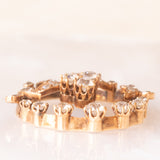 Antique 18K yellow gold pendant with old European cut diamonds (1ctw approx.), early 900s