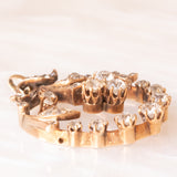 Antique 18K yellow gold pendant with old European cut diamonds (1ctw approx.), early 900s