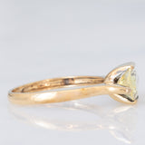 Vintage Cocktailring aus 8 Karat Gelbgold mit Citrin im Marquise-Schliff (ca. 1.70 ct), 70er/80er Jahre