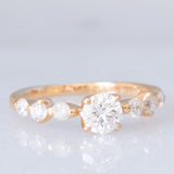 Anello vintage in oro giallo 18K con diamanti (0.51ctw), anni ‘90