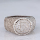 Anello medievale in argento con incisioni, XIII/XV secolo d.C.