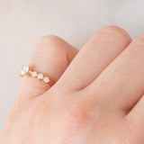 Anello vintage in oro giallo 18K con diamanti (0.51ctw), anni ‘90