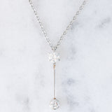 Collana con pendente vintage in platino con diamanti di taglio brillante (0.60ctw), anni ‘90