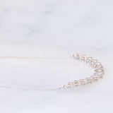 Vintage platinum crescent moon diamond necklace (1ctw)