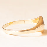 Solitaire gitan antique en or jaune 14 carats avec diamant taille ancienne, années 10/20