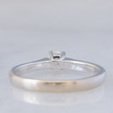 Anello vintage in oro bianco 14K con diamanti (0.34ctw ca.), anni ‘80