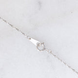 Collana vintage in platino con smeraldi e diamanti di taglio brillante (0.19ctw), anni ‘70/‘80