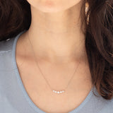 Collana vintage in platino con diamanti di taglio brillante (0.50ctw)