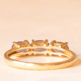 Trilogy in oro giallo 10K con tanzaniti (0.90ctw ca.), anno 2014