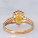 Anello da cocktail vintage in oro giallo 9K con scapolite (1.36ct ca.)