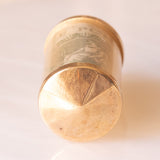 Vintage 9K Yellow Gold Plastic Cylinder Emergency Money Pendant with One Pound Note, 1978