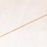 Vintage-Halskette mit Kette aus 9-karätigem Gelbgold und Anhänger aus 9-karätigem Gelbgold mit Peridot (ca. 0.50 ct), 80er/90er Jahre