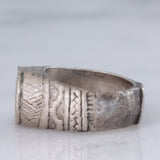 Anello medievale in argento con incisioni, XIII/XV secolo d.C.